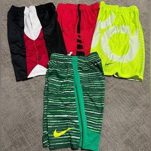 Lot of big boy youth Nike shorts in medium.  All are used but in good shape!